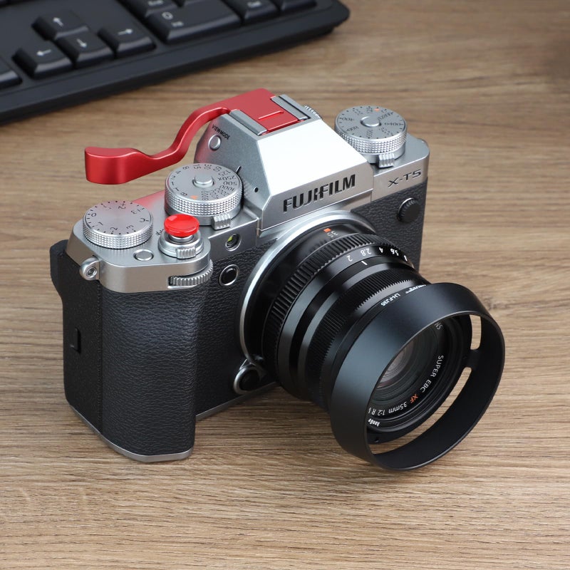 Haoge LH-FJ35 Bayonet Round Metal Lens Hood for Fujifilm Fuji Fujinon XF 35mm f/2 R WR XF35mmF2, XF 23mm f2 R WR XF23mmF2 and XC 35mm F2 XC35mmF2 Lens Replace LH-XF35-2 - Image 4