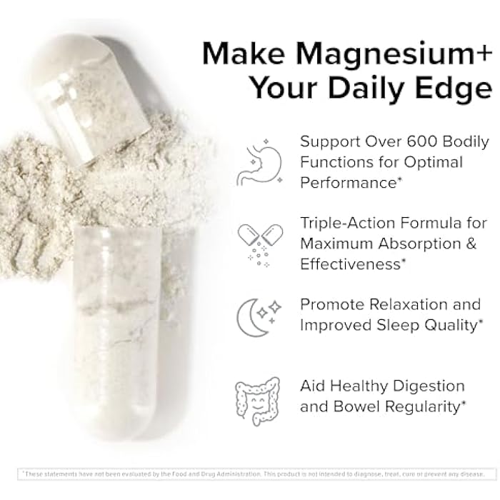InnoSupps Magnesium Triple-Action Bioavailable Magnesium Complex - Supports Cellular Function, Muscle Cramps Relief, & Restorative Wellness - Nighttime Sleep Supplement (30 Servings) - Image 3