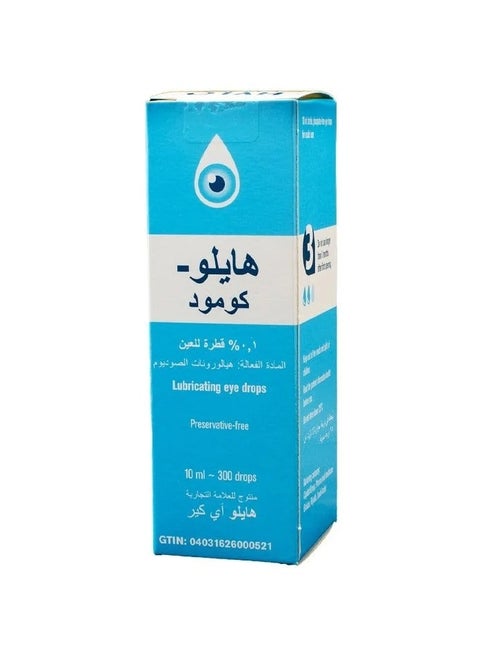 Hylo comod 1% eye drops 10 ml contain a huge number of drops exceeding 300 drops