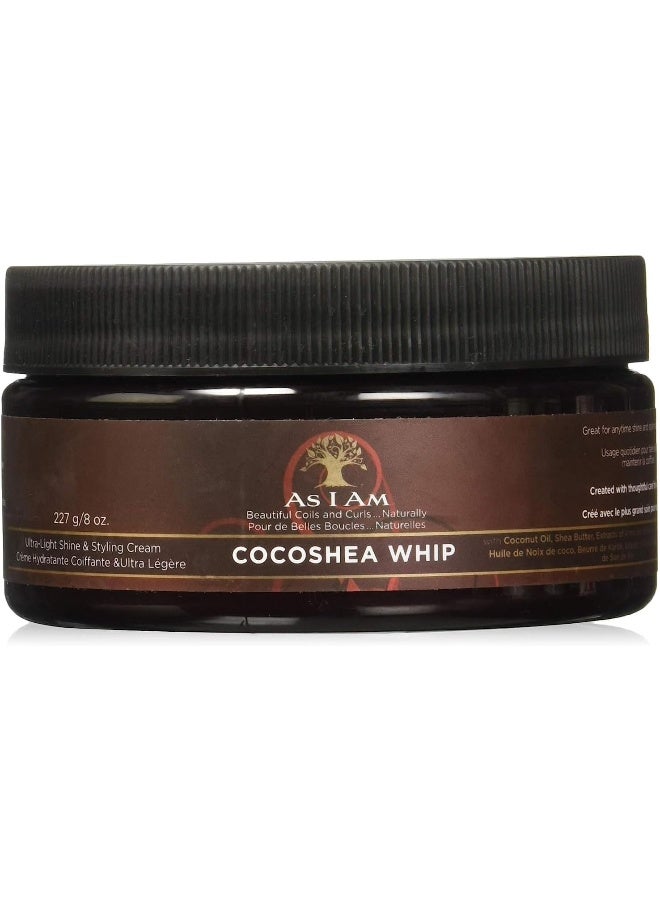 As I Am Cocoshea Whip Ultra Light Hydrating & Styling Cream, 227G/8 Oz - Image 1