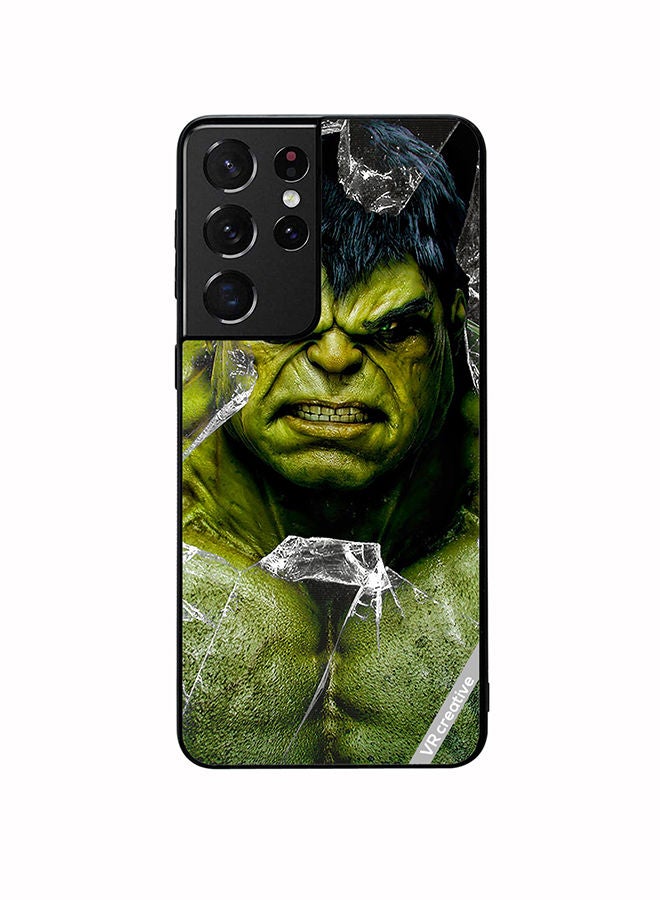 VR CREATIVE Protective Case Cover For Samsung Galaxy S21 Ultra 5G Hulk Design Multicolour - Image 1