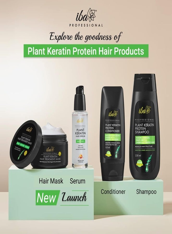 إيبا مجموعة بروتين الكيراتين النباتي الاحترافية من إيبا | شامبو 230 مل، بلسم 125 مل، ماسك 200 مل، سيروم 45 مل | للشعر الجاف، المجعد، والتالف | شفاف ويدوم طويلاً | خالٍ من الكبريتات والبارابين | حلال ونباتي - Image 3