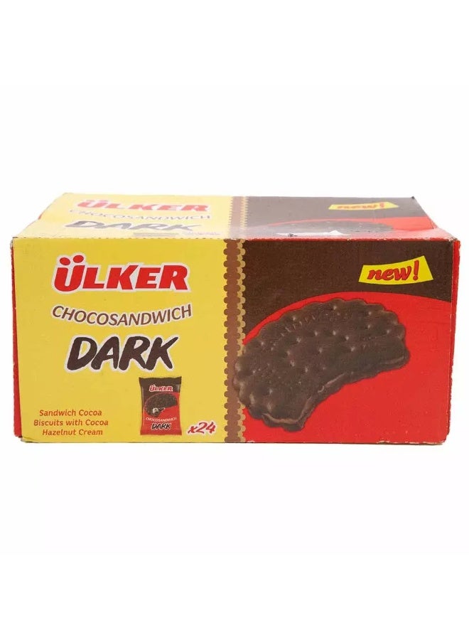 Ulker بسكويت أولكر شوكو ساندويتش داكن x24 عبوة - Image 3