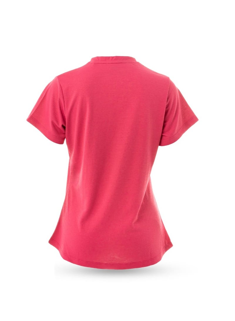 Gravity Force Women’s Compression Workout T-Shirt | Breathable Cotton Blend Short Sleeve Top | Slim Fit Activewear for Gym, Running & Everyday Comfort - Image 3