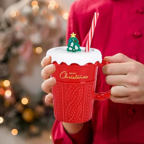 CORALTREE CORAL TREE Christmas Coffee Cup 400 ml Christmas Ceramic Coffee Cup - Image 2