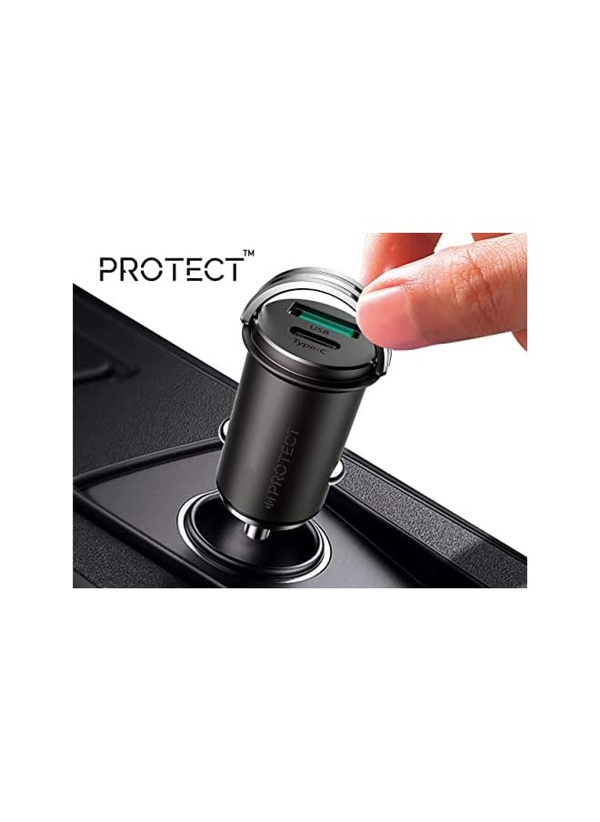 Protect C-A35 45W PD+QC3.0 Dual Port Fast Car Charger  - Image 2