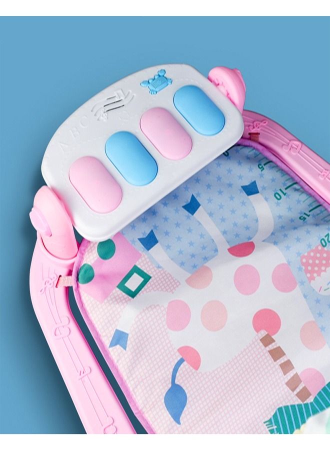 fashionhome 3 in 1 Baby Musical Lighting Portable Lightweight Soft Comfortable Pedal Piano Gym Fitness Mat for Baby Crawling Activity Rug Toy - Image 2