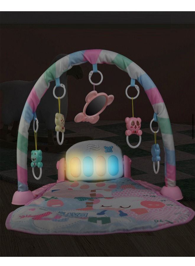 fashionhome 3 in 1 Baby Musical Lighting Portable Lightweight Soft Comfortable Pedal Piano Gym Fitness Mat for Baby Crawling Activity Rug Toy - Image 5