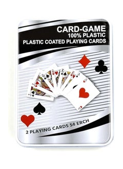 Rahalife 100% Plastic Playing Cards – Set of 2 Decks, 54 Cards Each – Durable, Waterproof, and Easy-to-Clean  - Image 1