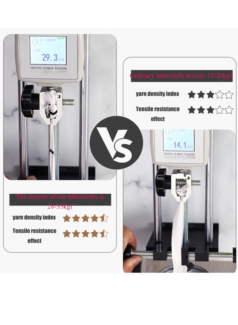 إكسفور مفرش طاولة مستطيل من البولي فينيل كلوريد مقاوم للماء، غطاء طاولة مقاوم للانسكاب قابل للمسح، مفرش طاولة مضفر لغرفة الطعام في المطبخ، للاستخدام الداخلي والخارجي (140 × 180 سم) - Image 2