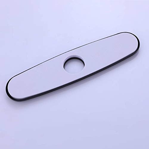 RBROHANT Sink Hole Cover, Faucet Hole Deck Plate 10" Oil Rubbed Bronze Escutcheon Plate for 1 or 3 Hole Kitchen Bathroom Sink Faucet RBROHANT - Image 3