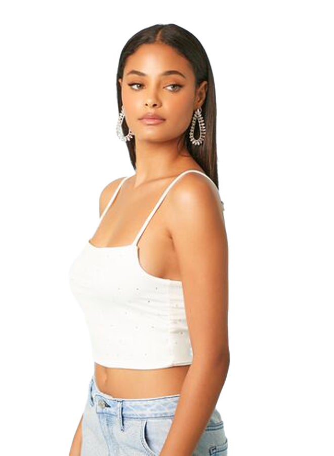 FOREVER 21 Rhinestone Cropped Cami - Image 3