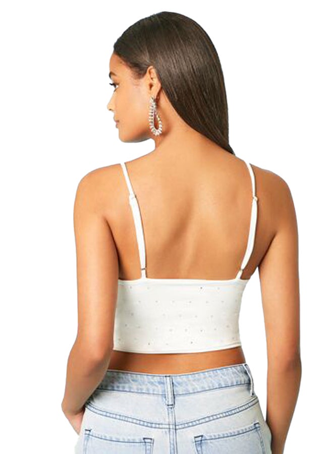 FOREVER 21 Rhinestone Cropped Cami - Image 4