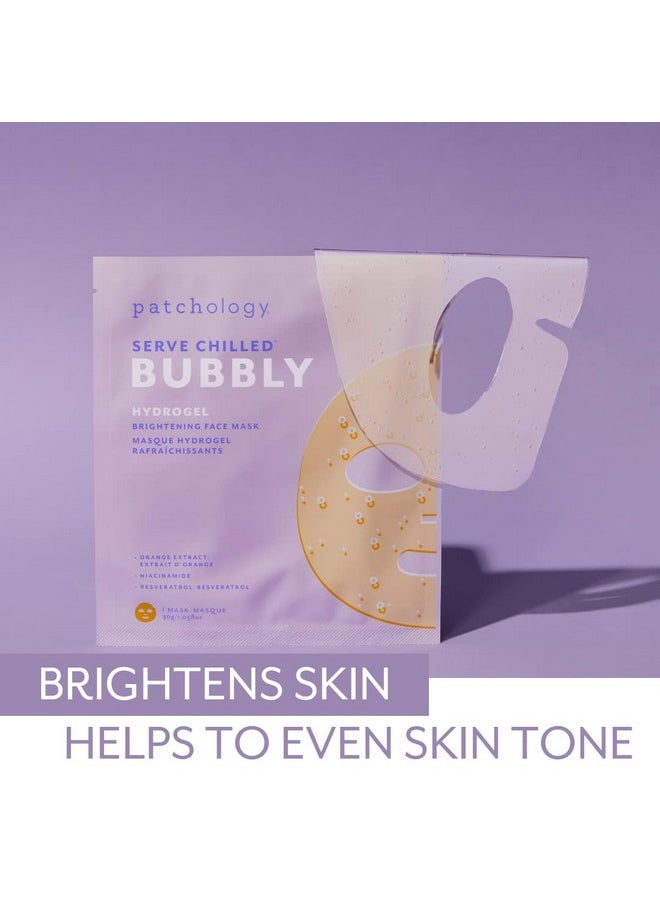 Patchology Patchology Brightening Gel Face Mask with Resveratrol and Niacinamide Bubbly - hydrogel Face Mask protects and brightens face while supporting an even skin tone. 1 count.  - Image 2