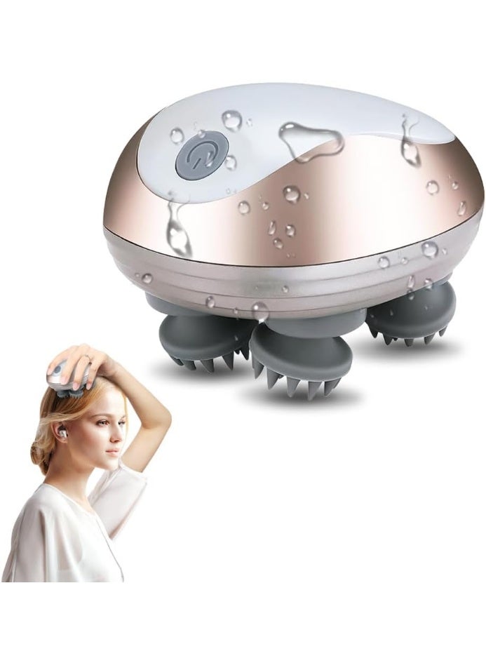 Joudi Electric Scalp Massager, Cordless Head Massager Scalp with 3 Modes, Waterproof Rechargeable Handheld Massager for Deep Cleansing, Stress Relief, Hair Growth, Gift for Women Men - Image 1