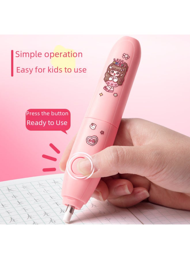 Kaba Bear Creative Students Electric Non-chip Seamless Cartoon Eraser High Color Value Children's Stationery Pencil Special Replaceable Core - Image 2