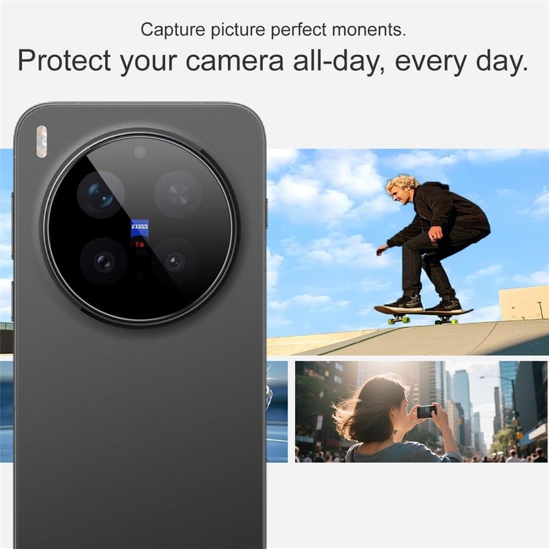 FabeKee Compatible With For vivo X300 Pro 5G Full Coverage Camera Lens Protector Tempered Glass HD Clear Lens Film - Image 5