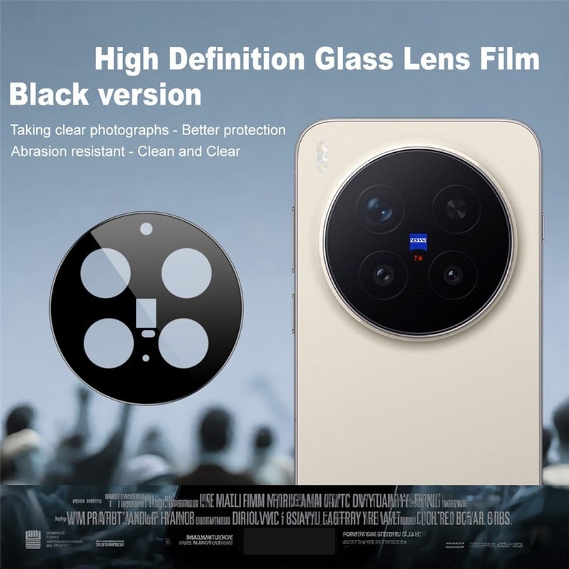 FabeKee Compatible With For vivo X300 Pro 5G Full Coverage Camera Lens Protector Tempered Glass HD Clear Lens Film - Image 2