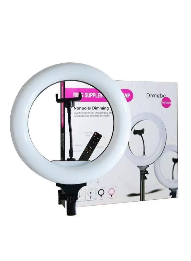 MUNTAQI Dimmable USB Powered Ring Light with Mobile Phone Clip, 32cm - Image 3
