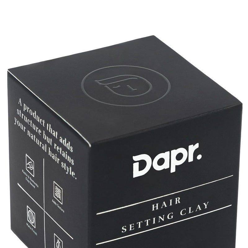 Dapr Hair Setting Clay 100 grams for Sculpted Hair Medium Hold Matte Finish Adds Texture - Image 2