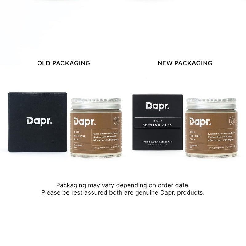 Dapr Hair Setting Clay 100 grams for Sculpted Hair Medium Hold Matte Finish Adds Texture - Image 4
