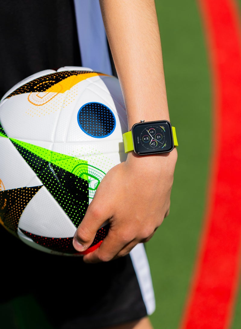 تيكرز ساعة ذكية تيكرز سلسلة  بحزام سيليكون أخضر - Image 2