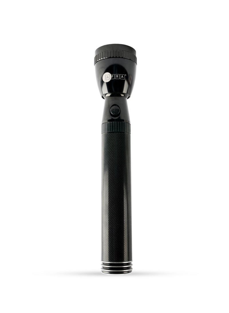 AFRA AFRA LED Flashlight, 2D Size Rechargeable Battery 3000MAH, Waterproof, Shock and Corrosion Resistant, Heavy-duty Design, With AC Adapter, AF-0002DSET, 2 Years Warranty  - Image 1