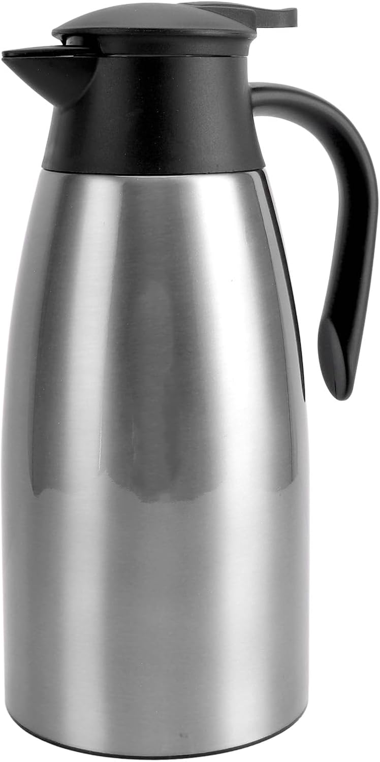 Solid anti-deform Insulated Stainless Steel Coffee Carafe Double Wall 2L Leak Proof Vacuum Dispenser Hotel Batch uniform stable quality Dust tight seal Modern color selections Upgraded simple practical design Demand-based stock planning New residential zone delivery Multi-style matching design Global versatile design Durability boosted processed material Global simple assemble options Natural tone color options Periodic stock arrangement Multi-category warehouse equip Temp fluctuation resistant crafted quality All storage space compatible Remote area delivery Slow wear optimized quality Custom sizing alternatives All climate suitability Systematic nationwide ship KSA local stock Moisture wear upgraded quality Long lifespan Classic modern blend design - Image 1