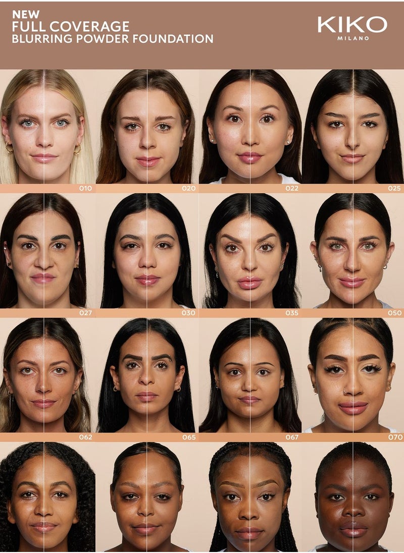 KIKO MILANO - Full Coverage Blurring Powder Foundation - 030 - Sand - Image 1