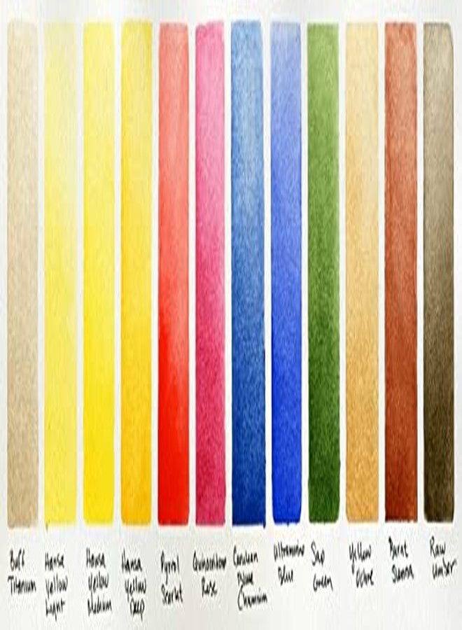 Daniel Smith Color Hand Poured Pan Set in a Metal Box with Bonus 12 Empty Half Pans, 1 Unit (Pack of 1) - Image 4