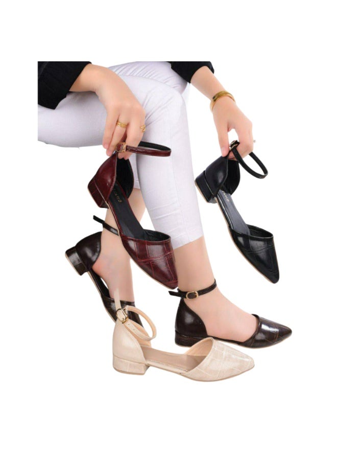 صندل بكعب 2 سم مناسب للملابس الرسمية وجميع المناسبات، وملابس السهرة - Image 2