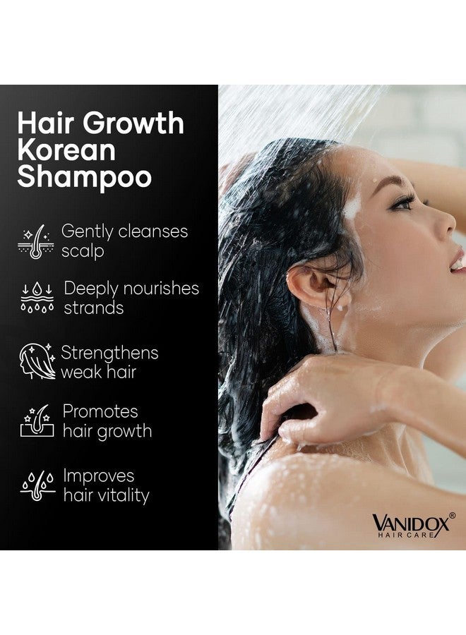 VANIDOX ReFortix Korean Shampoo, Enriched with Ginseng, Green Tea, and Camellia Oil, Supports Growth Stage and Helps Reduce Hair Loss for Stronger Hair (16 fl oz) - Image 3