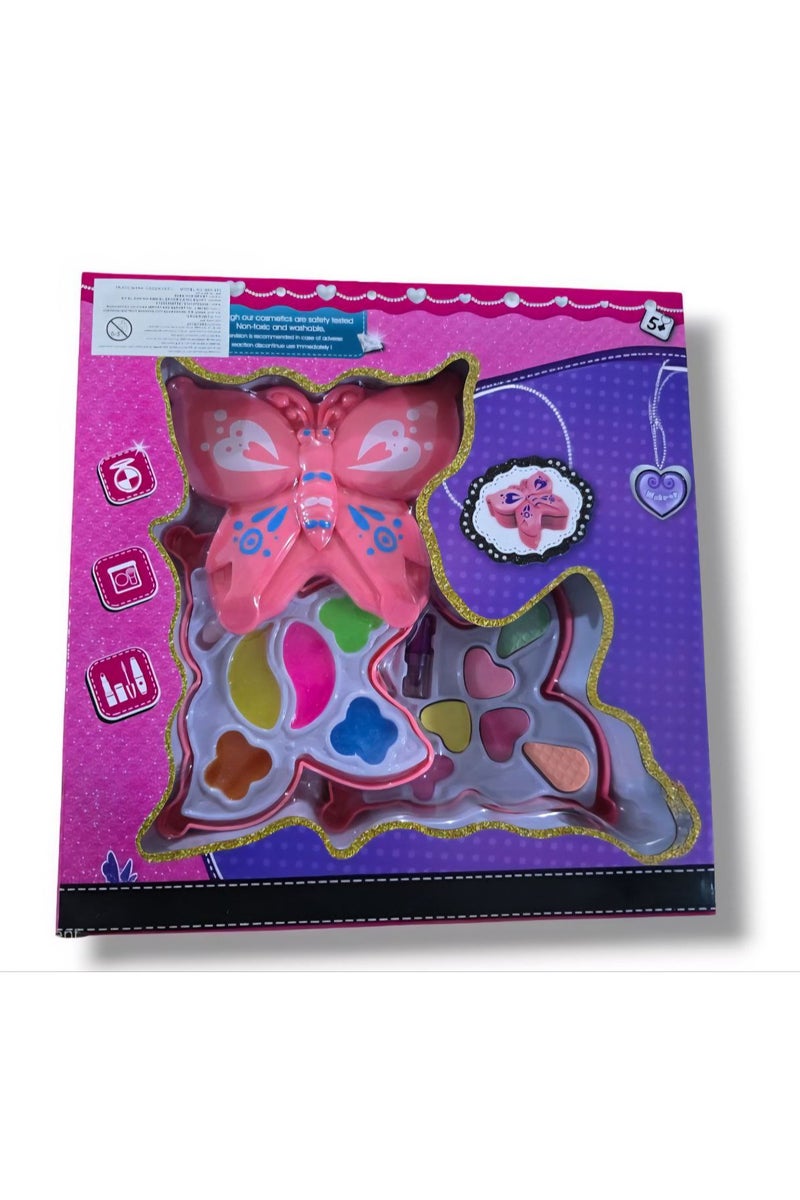 لعبة مكياج اطفال حقيقي (تاتي باللوان متعددة) - هدية عيد ميلاد مناسبة للبنات الصغيرة - لعبة الميكب - مجموعة مكياج ريال للاطفال العاب مكياج قابلة للغسل للاطفال - مجموعات مكياج محمولة للأطفال للبنات، هدايا عيد الميلاد - مستحضرات التجميل للبنات، لعبة تجميل امنة بلاستيكية للاطفال، العاب بناتي للمكياج، يمكن تقديمها كهدية - مستحضرات تجميل قابلة للغسل، حقيقي للعب الأطفال