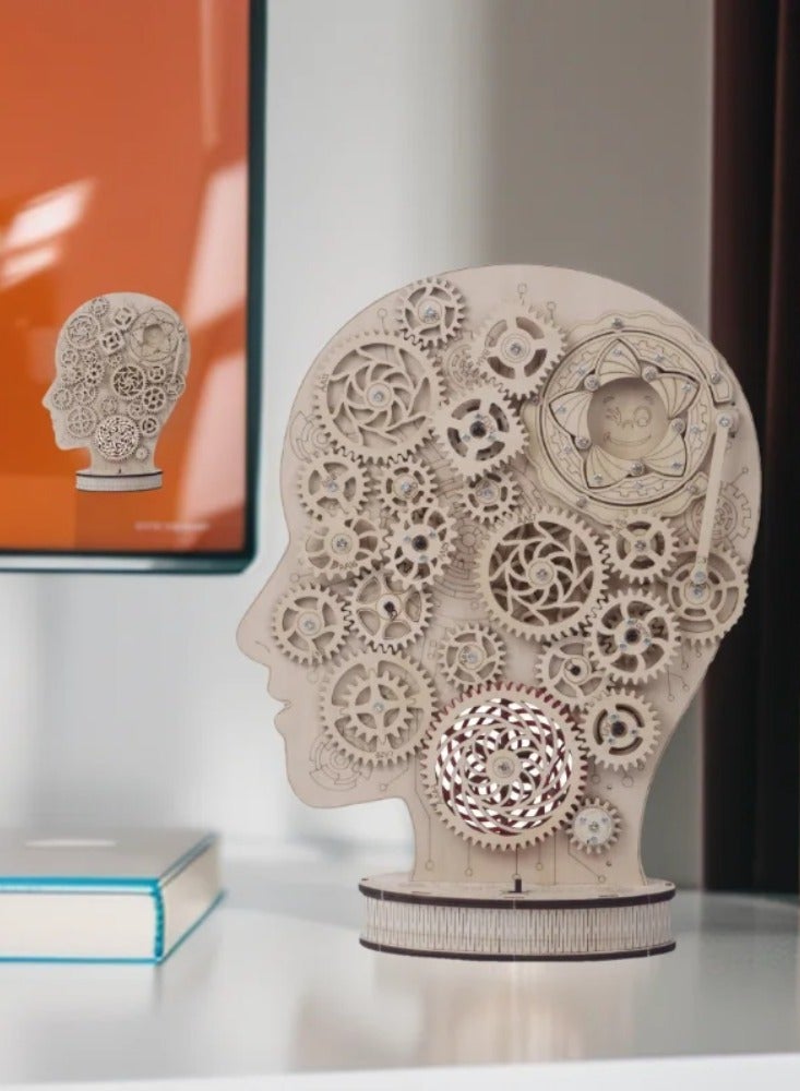 Puzzles,   DIY Wooden,  3D Handmade  Mechanical Gear Brainstorming, Movable Creative Educational Fun, Wooden Puzzles Gifts for Kids/Teens/ Adults  - Image 4