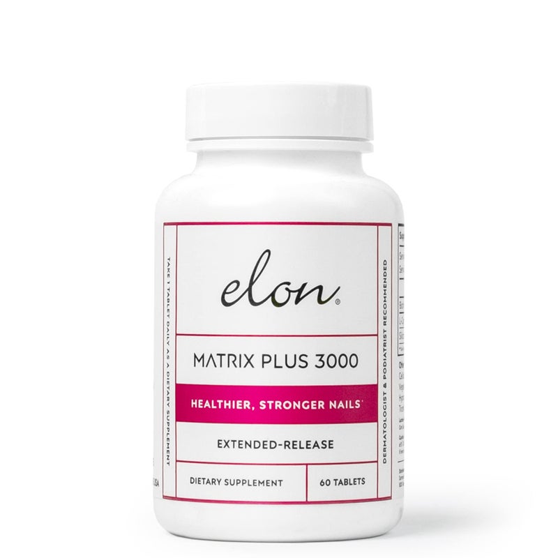 Elon Matrix Plus 3000 Biotin Vitamins for Nail Repair Strengthening and Growth (60 Day Supply) - Image 1