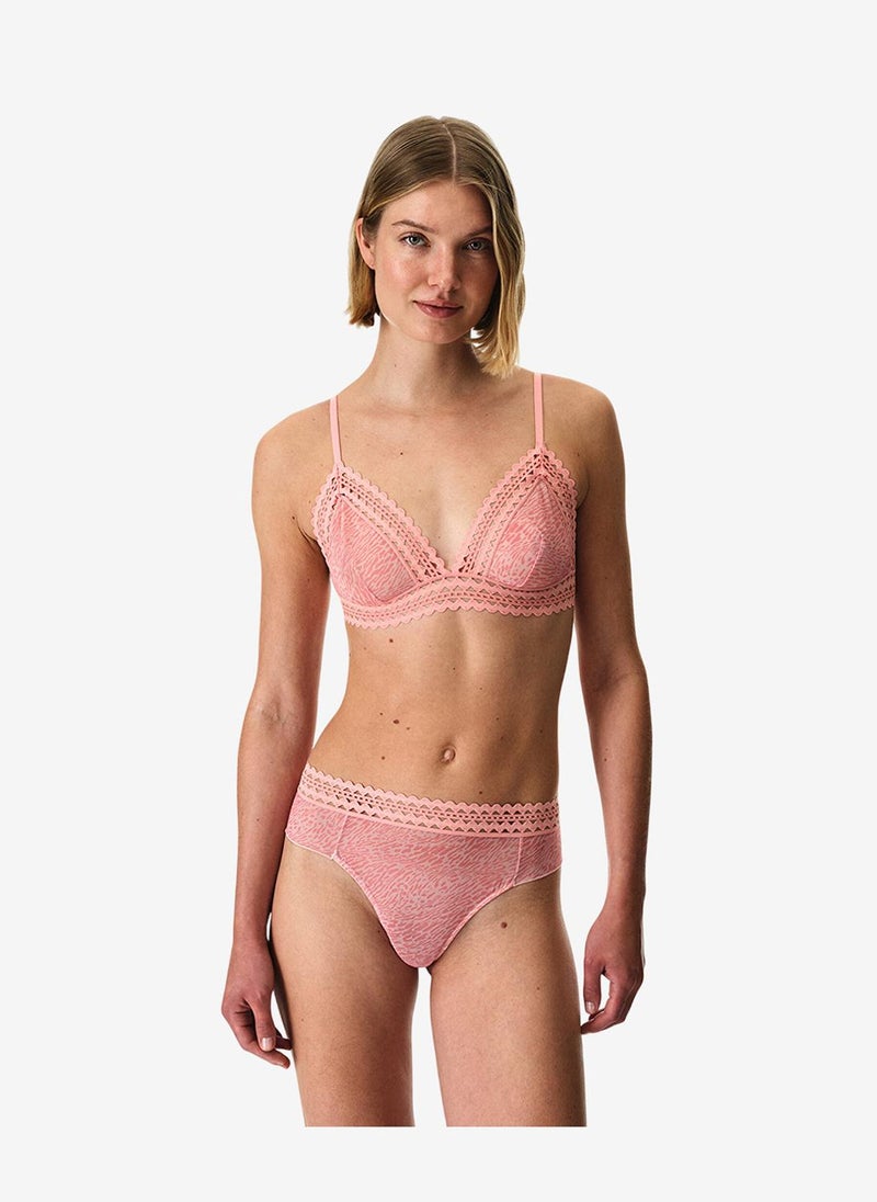 Penti Women Triangle Mesh Rose Wireless Bra - Image 1