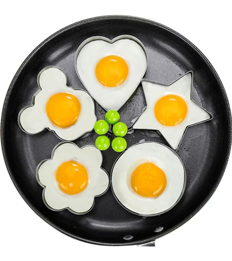 Stainless Steel Fried Egg Mold Ring Non Stick Kitchen Gadget 1pc - Image 1