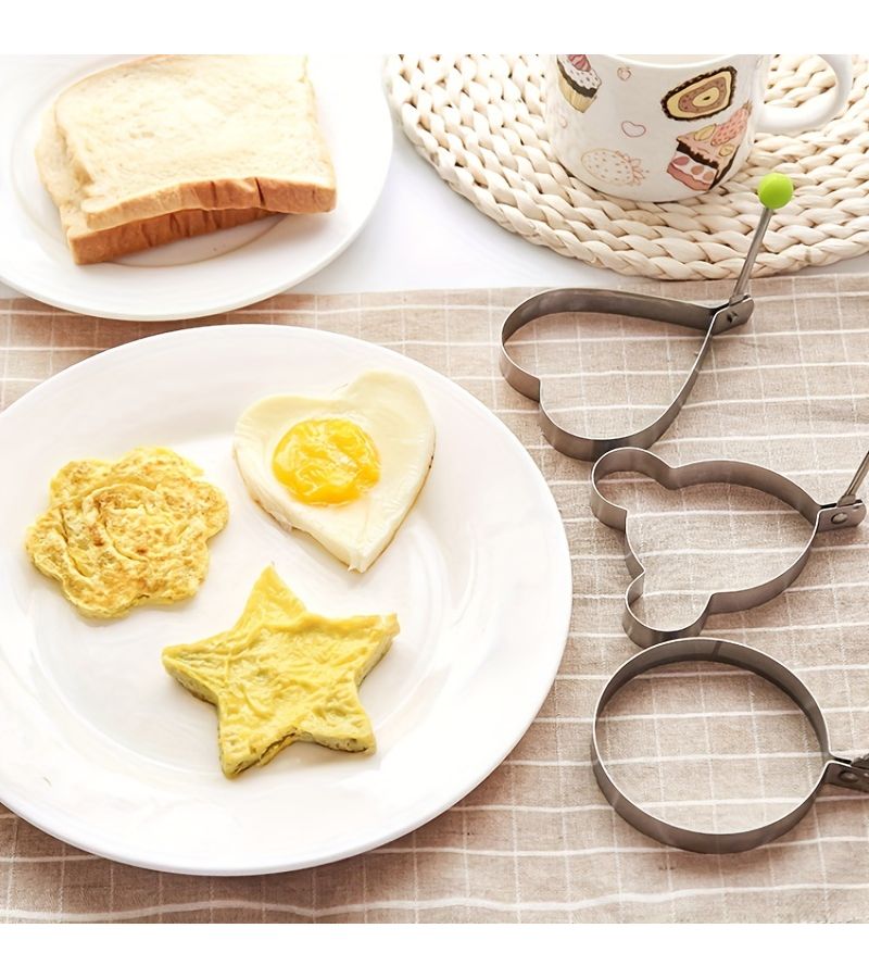 Stainless Steel Fried Egg Mold Ring Non Stick Kitchen Gadget 1pc - Image 2