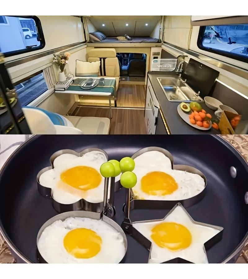Stainless Steel Fried Egg Mold Ring Non Stick Kitchen Gadget 1pc - Image 3