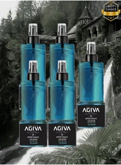 Agiva 5 Pieces Agiva After Shave Cologne Spray Tsunami 400ml  - Image 1