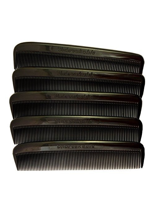CM Set of 25 Clipper-mate Pocket Combs 5" All Fine Teeth 