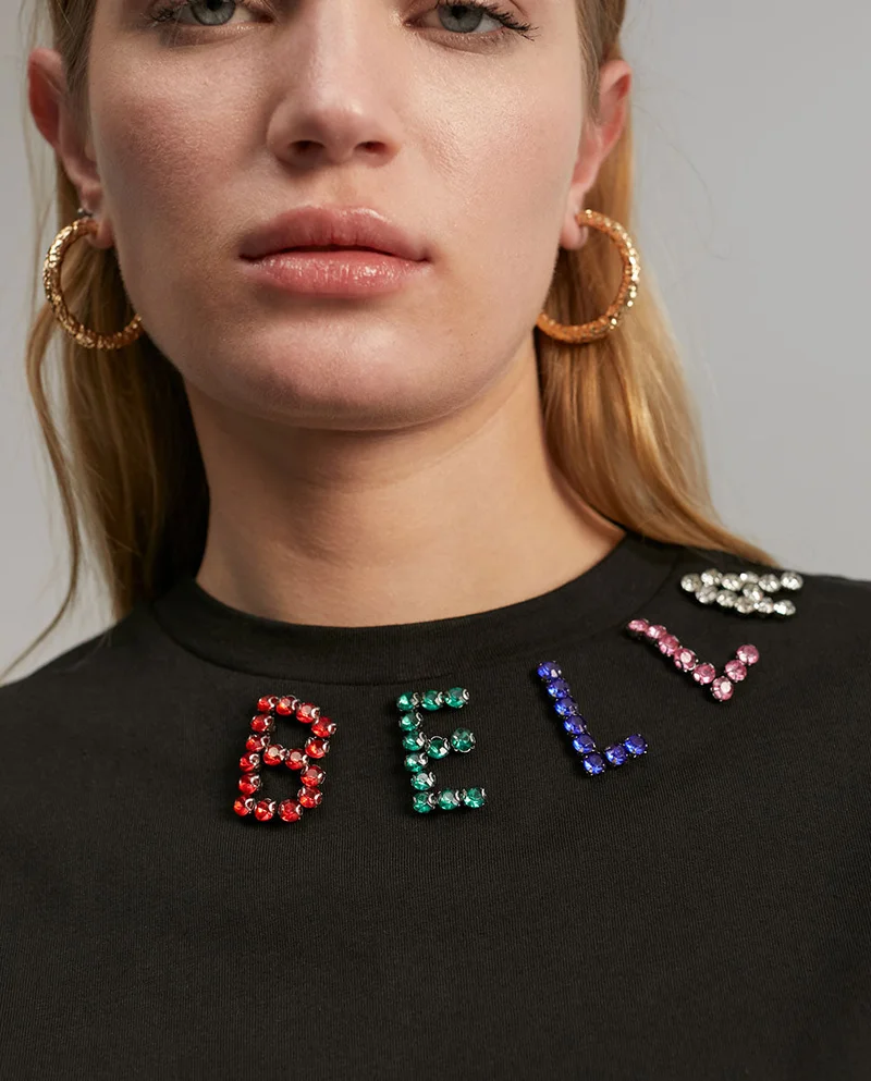 Lola Casademunt T-shirt with rhinestone detail