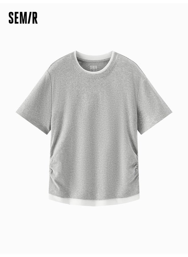 سيمير تيشيرت بطبقة متباينة للنساء - Image 1