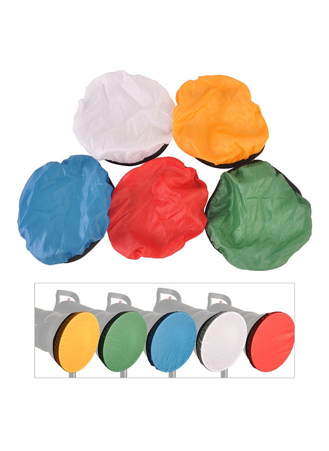 Generic 5Pcs Photography Light Shade Cloth Soft Diffuser Cover Blue/Red/Green/White/Yellow for 45°/55° Studio Light Shade Cover  - Image 4