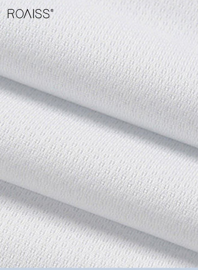 roaiss Mens Cooling Workout Set 2 Piece Basketball Jersey and Shorts Quick Dry Tank Top Gym Running Clothes Summer Sports Athletic Wear for Men - Image 3