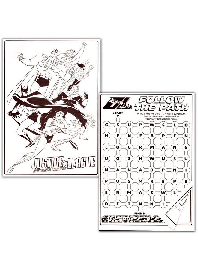 Bendon Publishing Dc Comics® Justice League Coloring And Activity Book Bundle With 2 Books Featuring Batman Superman Wonder Woman Green Lantern The Flash Aquaman And Cyborg - Image 3