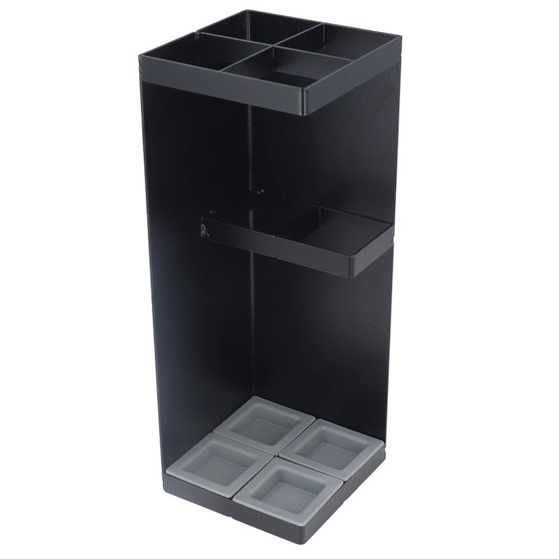 Umbrella Storage Stand Minimalist Sturdy Smart Umbrella Stand with Removable Drip Tray for Home Hotel Lobby Black - Image 2