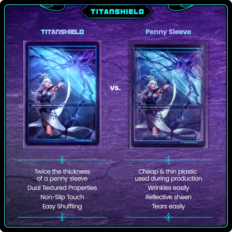TitanShield Premium Card Sleeves | Compatible with Pokemon, One Piece, Lorcana, Flesh & Blood, & Magic The Gathering MTG | (150 Sleeves - Standard) (3, Clear, Standard | 66x91mm) - Image 4
