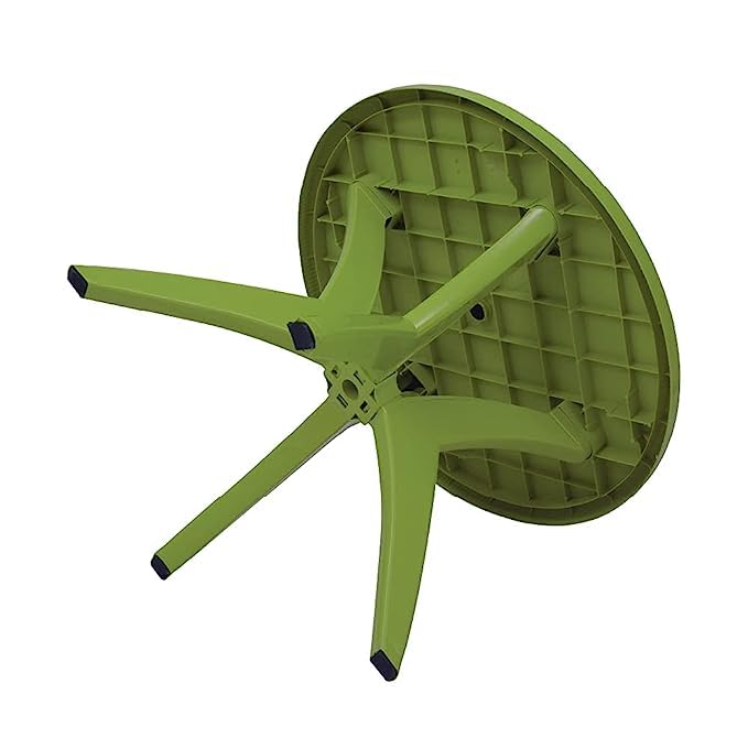 SkyGlamour Supreme Marina Table | 4 Seater Plastic Table for Dining, Home, Garden, Cafe, Indoor and Outdoor Use(Color:Mehandi Green, Pack of 1) - Image 2