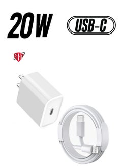 Fast Charger iPhone [Apple MFi Certified] 20W USB C PD Adapter with 3FT Type-C to Lightning Cable Compatible with iPhone 13 12 Pro Max Mini 11 XS